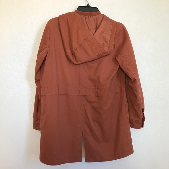 Forever 21 Brown Jacket/Coat with Hoodie - Picture 5 of 8